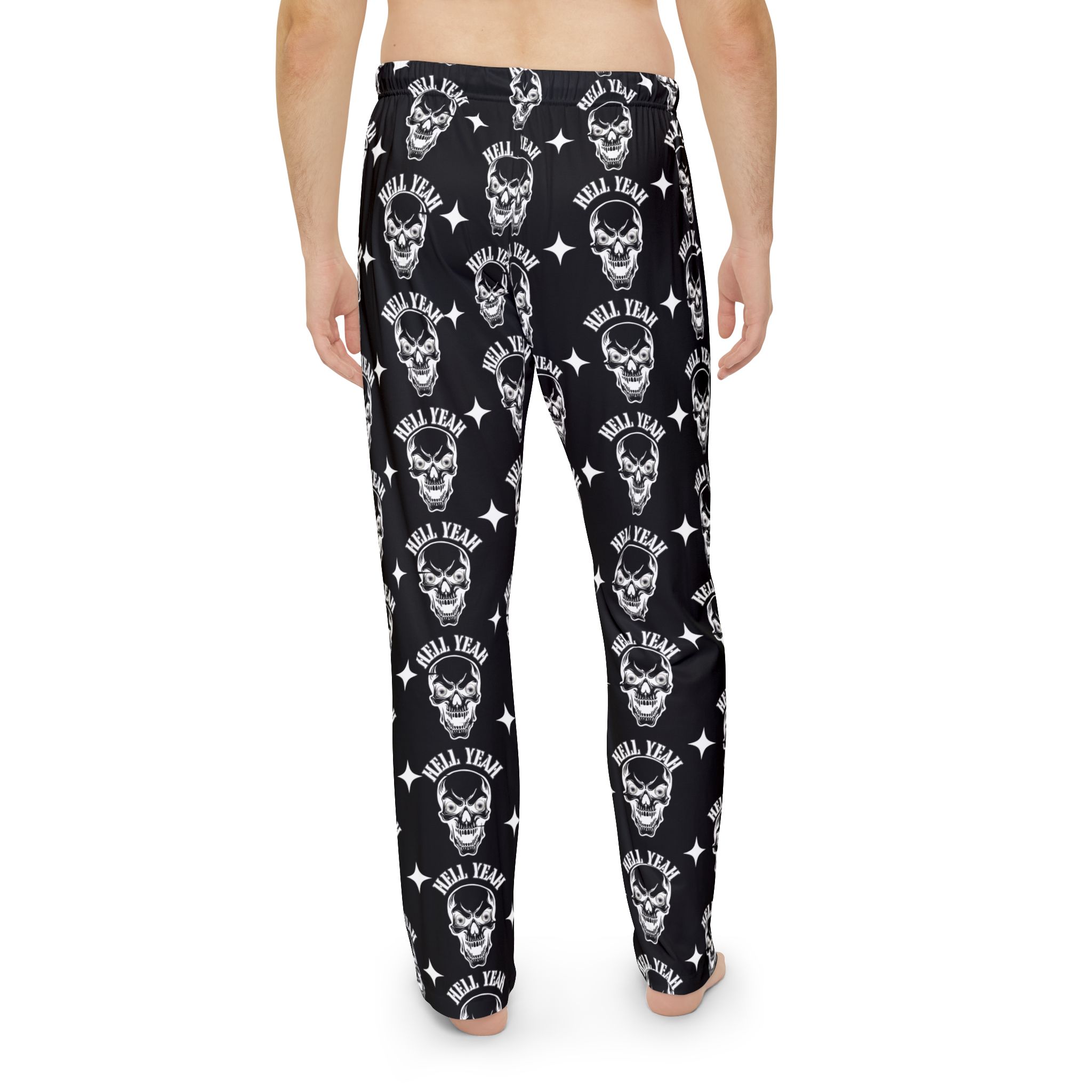 Men's Skull Print Pajama Pants, Cozy Sleepwear for Men, Halloween Gift, Casual Lounge Wear, Relaxing Nights, Gift for Him - Image 4