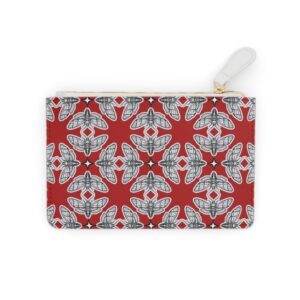 Deaths Moth Real Red Mini Clutch Bag- Stylish Accessory- Zombie Emporium