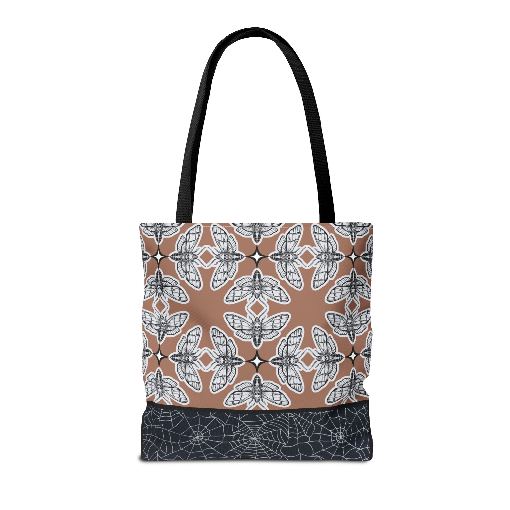 Deaths Moth Mocha Mousse Tote Bag: Gothic Stylish Carryall for Everyday Use, Eco-Friendly Shopping, Goth Vibes, Gift for Her, Festival Essentials - Image 8