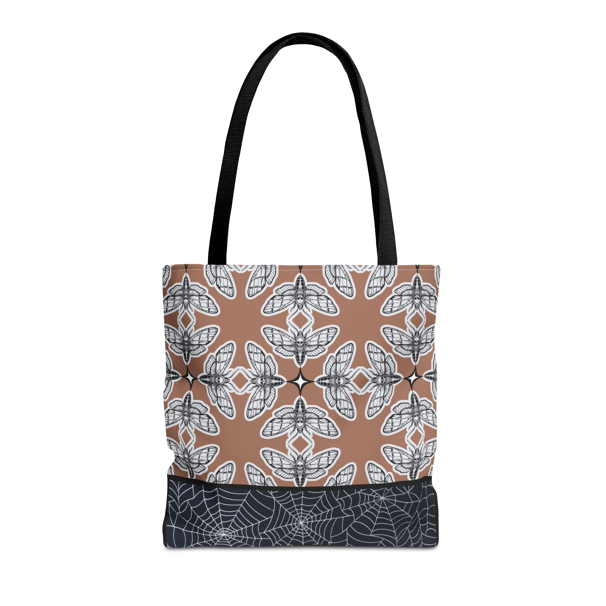 Deaths Moth Mocha Mousse Tote Bag: Gothic Stylish Carryall for Everyday Use, Eco-Friendly Shopping, Goth Vibes, Gift for Her, Festival Essentials - Image 7