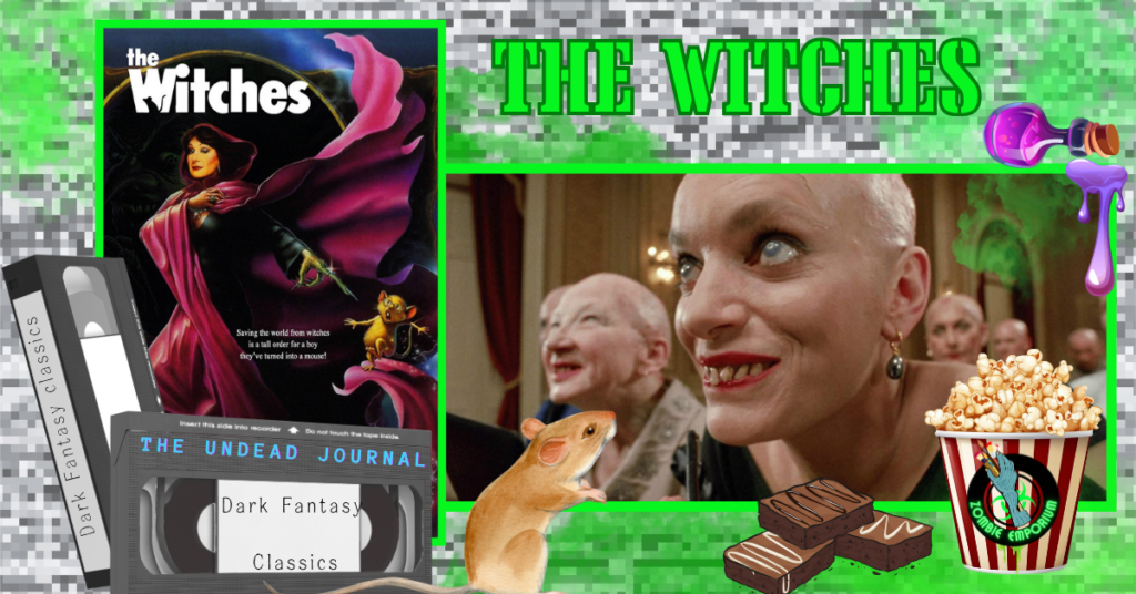 the witches blog graphic for Zombie Emporium
